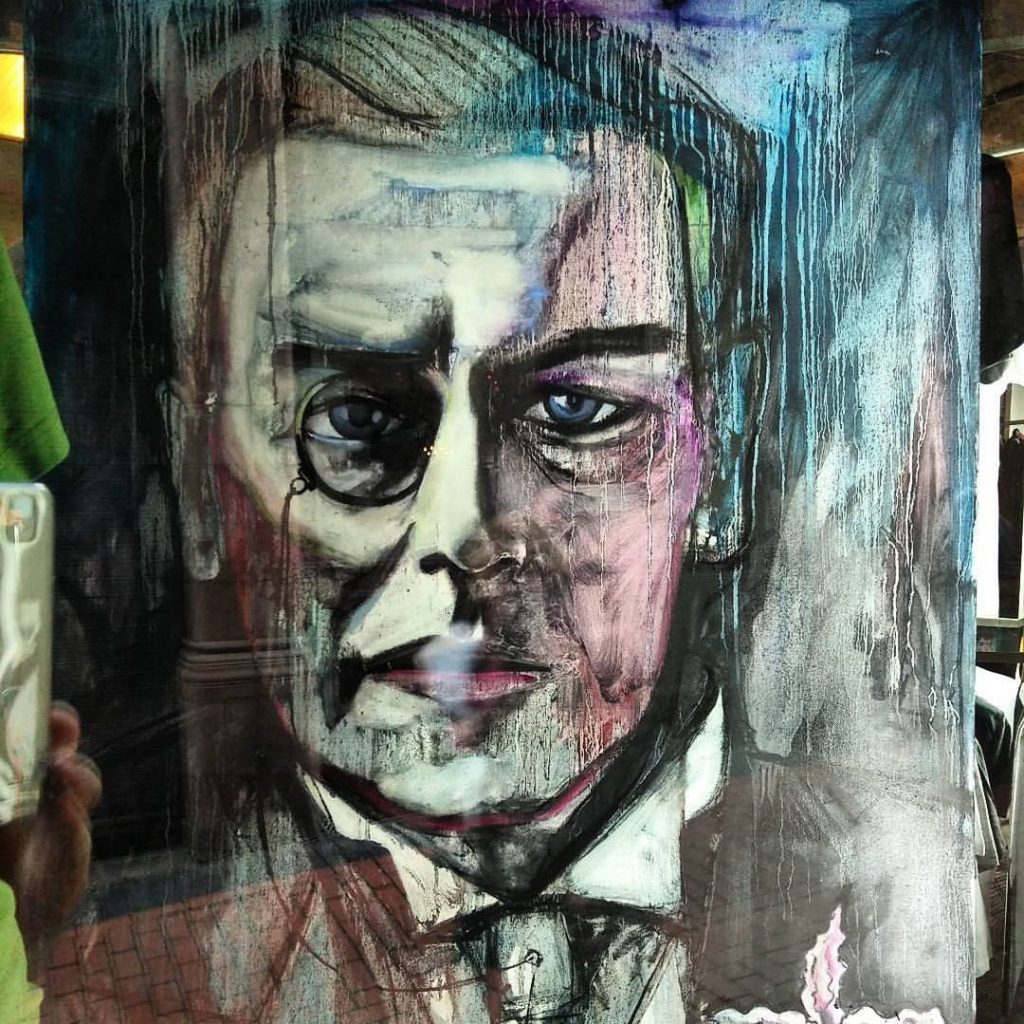 Joseph Chamberlain by Disorder, Painting Commission for Highbury Hall