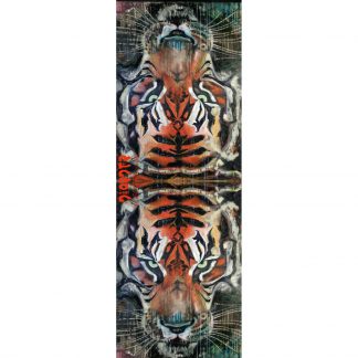 Burmese Tiger Scarf by Disorder is a print of the oil painting 'Burmese Tiger' by Disorder artist Mark Howard, sustainably made in UK.