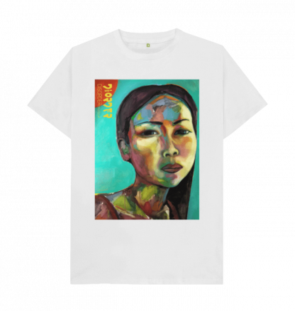 Thiri in Mandalay T-Shirt, from an original painting by Disorder, inspiration from our travels to Mandalay in Myanmar. Ethically made by Disorder in the UK.