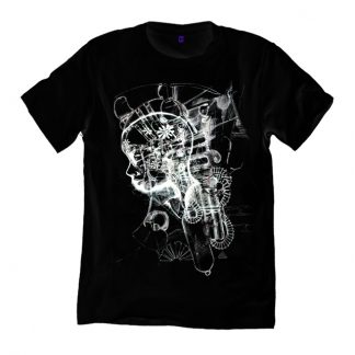 Bladerunner S33 black t shirt inspired by Bladerunner and the short story 'do androids dream of electric sheep'. Sustainably made by Disorder