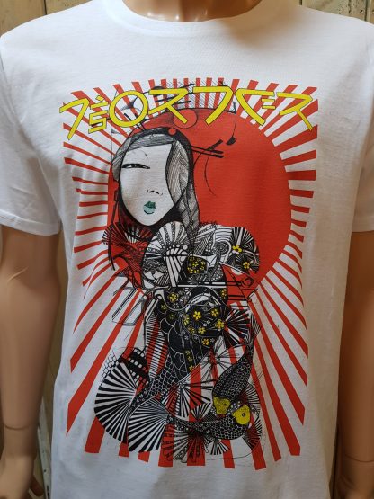 Rising sun T-Shirt by Disorder Boutique. Sustainably printed organic cotton t-shirt, is inspired by our cultural travels in Myanmar.