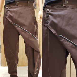 Brown Canvas Samurai Trouser by Disorder, handcraft these limited edition Samurai trousers, in our Birmingham, UK studio.