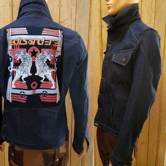 Disorder Burma Star Denim Jacket, a limited edition bespoke jacket. Disorder design and tailor made in our Birmingham, UK based Studio.