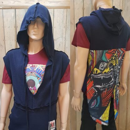 Temple Guardian Boxing Hoodie by Disorder, is a unique, sustainably garment handmade bespoke by Disorders' tailors in our UK studio.