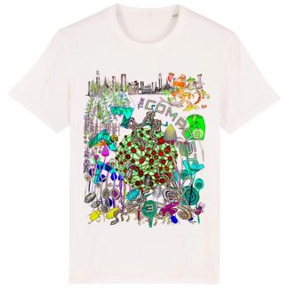 The Compost Connection White T-Shirt is a special edition design by Disorder for Compost Connection. All profits go to this environmental CIC.