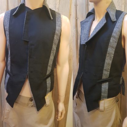 Disorder Boutique Merino Wool and Donegal Tweed Clockwork-Orange Waistcoat is lovingly hand crafted by our team of skilled tailors in our UK based studio.